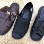 Chinelos e sandálias em couro